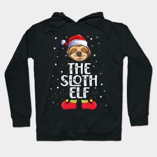 The Sloth Elf Christmas Elf Party Hoodie
